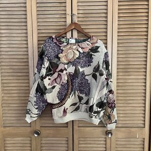 Handmade Floral Sweater by Ethereal Outfitters